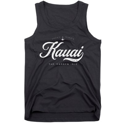 Kauai Hawaii Vintage Retro Tank Top