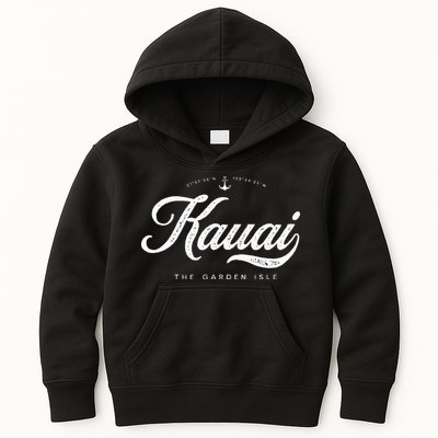 Kauai Hawaii Vintage Retro Kids Hoodie