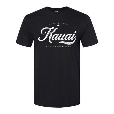 Kauai Hawaii Vintage Retro Softstyle CVC T-Shirt