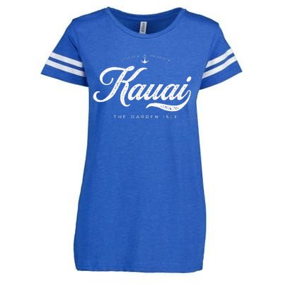 Kauai Hawaii Vintage Retro Enza Ladies Jersey Football T-Shirt