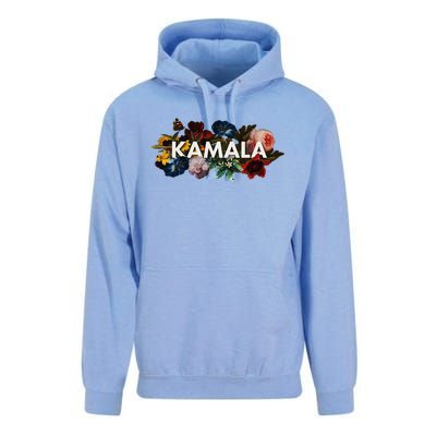 Kamala Harris Vintage Floral Feminine First Female President Unisex Surf Hoodie