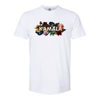 Kamala Harris Vintage Floral Feminine First Female President Softstyle® CVC T-Shirt