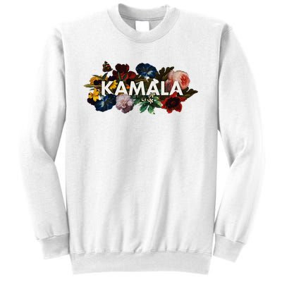 Kamala Harris Vintage Floral Feminine First Female President Sweatshirt