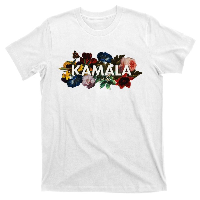 Kamala Harris Vintage Floral Feminine First Female President T-Shirt