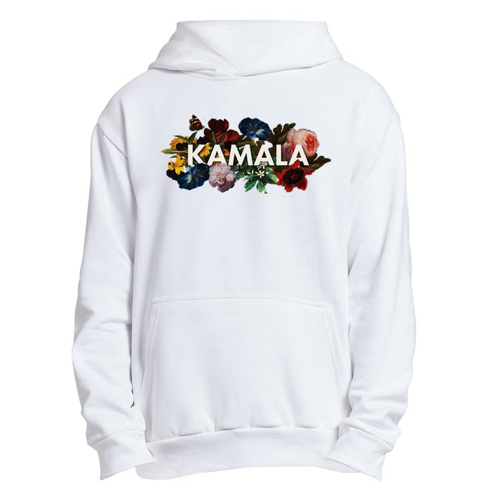 Kamala Harris Vintage Floral Feminine First Female President Urban Pullover Hoodie