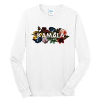 Kamala Harris Vintage Floral Feminine First Female President Tall Long Sleeve T-Shirt