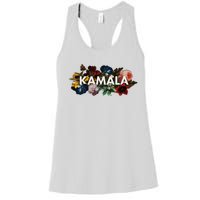 Kamala Harris Vintage Floral Feminine First Female President Women's Racerback Tank