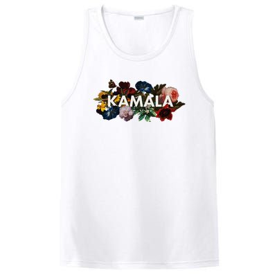 Kamala Harris Vintage Floral Feminine First Female President PosiCharge Competitor Tank