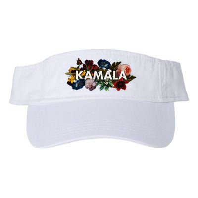 Kamala Harris Vintage Floral Feminine First Female President Valucap Bio-Washed Visor