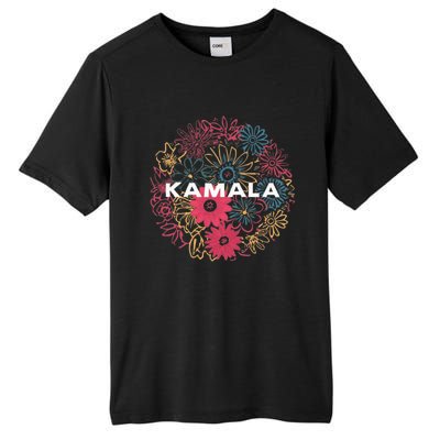 Kamala Harris Vintage Floral Feminine First Female President Tall Fusion ChromaSoft Performance T-Shirt