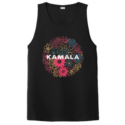 Kamala Harris Vintage Floral Feminine First Female President PosiCharge Competitor Tank