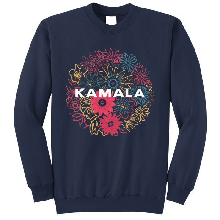 Kamala Harris Vintage Floral Feminine First Female President Sweatshirt