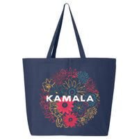 Kamala Harris Vintage Floral Feminine First Female President 25L Jumbo Tote