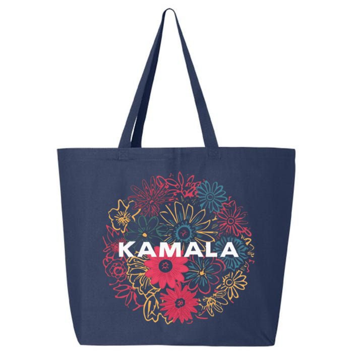 Kamala Harris Vintage Floral Feminine First Female President 25L Jumbo Tote