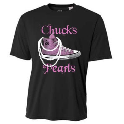 Kamala Harris Vice President Chucks And Pearls Cooling Performance Crew T-Shirt