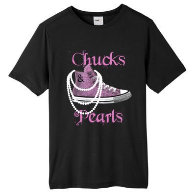 Kamala Harris Vice President Chucks And Pearls Tall Fusion ChromaSoft Performance T-Shirt