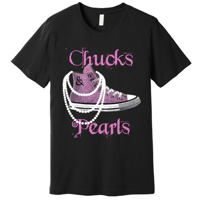 Kamala Harris Vice President Chucks And Pearls Premium T-Shirt