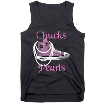 Kamala Harris Vice President Chucks And Pearls Tank Top