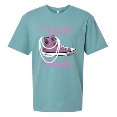 Kamala Harris Vice President Chucks And Pearls Sueded Cloud Jersey T-Shirt