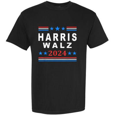 Kamala Harris Vs Tim Walz Election 2024 Garment-Dyed Heavyweight T-Shirt