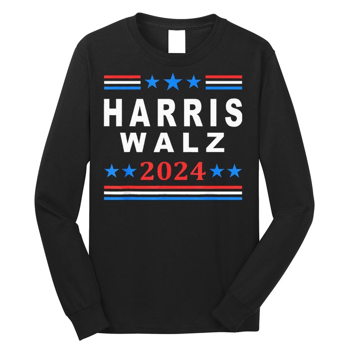 Kamala Harris Vs Tim Walz Election 2024 Long Sleeve Shirt