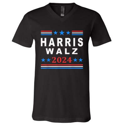 Kamala Harris Vs Tim Walz Election 2024 V-Neck T-Shirt