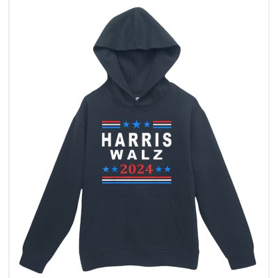 Kamala Harris Vs Tim Walz Election 2024 Urban Pullover Hoodie