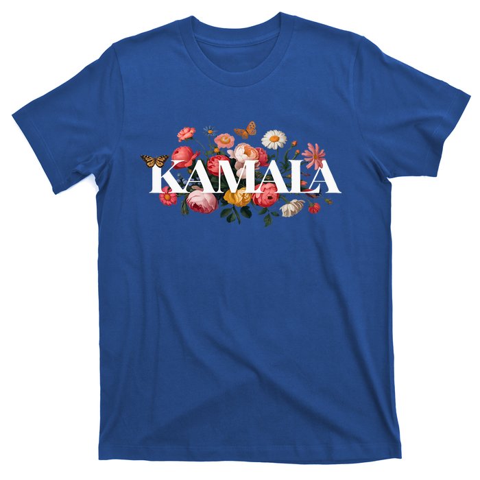 Kamala Harris Vintage Floral Feminine Leadership T-Shirt