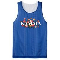 Kamala Harris Vintage Floral Feminine Leadership Mesh Reversible Basketball Jersey Tank