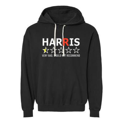 Kamala Harris Very Bad Would Not Recommend Vote Trump Premium Garment-Dyed Fleece Hoodie