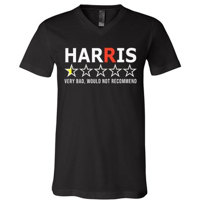 Kamala Harris Very Bad Would Not Recommend Vote Trump Premium V-Neck T-Shirt