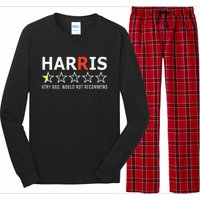 Kamala Harris Very Bad Would Not Recommend Vote Trump Premium Long Sleeve Pajama Set