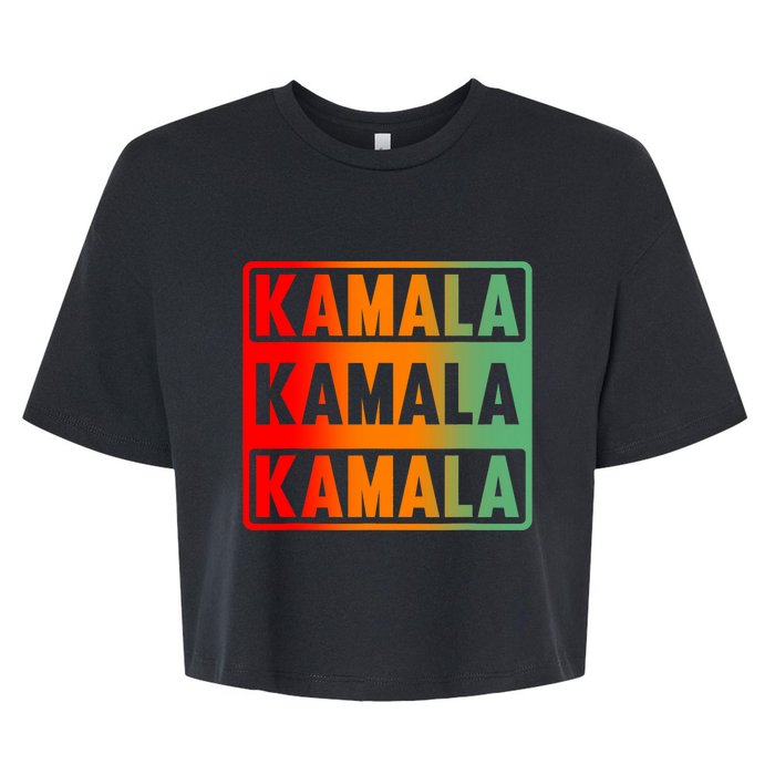 Kamala Harris Vintage Style Fans Of Kamala Harris 2024 Bella+Canvas Jersey Crop Tee