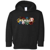 Kamala Harris Vintage Floral Feminine First Female President Toddler Hoodie