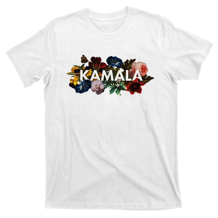 Kamala Harris Vintage Floral Feminine First Female President T-Shirt