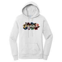 Kamala Harris Vintage Floral Feminine First Female President Women's Pullover Hoodie