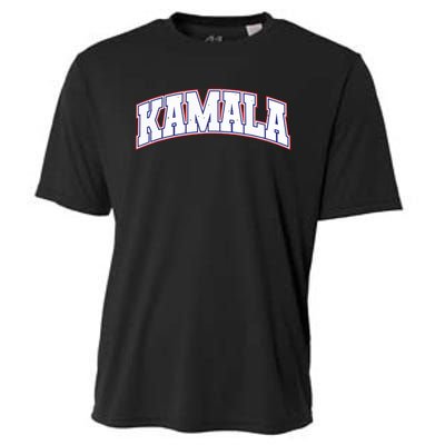 Kamala Harris Varsity Style Arch Lettering Cooling Performance Crew T-Shirt