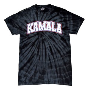 Kamala Harris Varsity Style Arch Lettering Tie-Dye T-Shirt