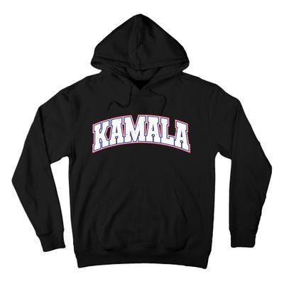 Kamala Harris Varsity Style Arch Lettering Tall Hoodie