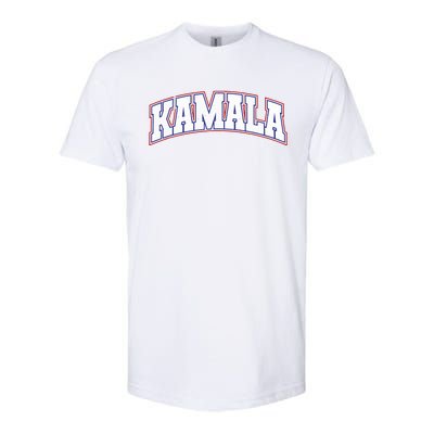 Kamala Harris Varsity Style Arch Lettering Softstyle CVC T-Shirt