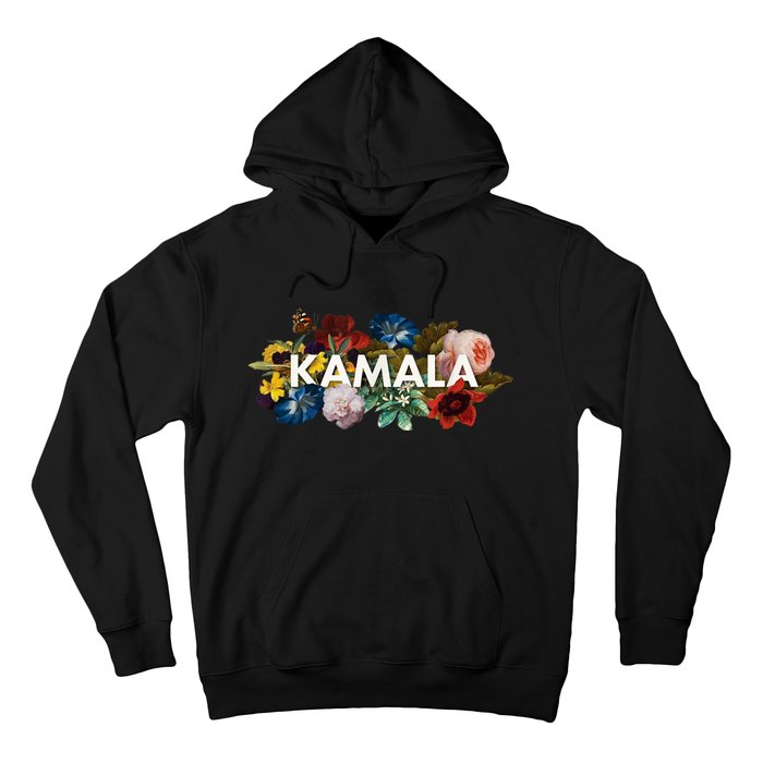 Kamala Harris Vintage Floral Feminine First Female President Hoodie