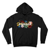 Kamala Harris Vintage Floral Feminine First Female President Tall Hoodie