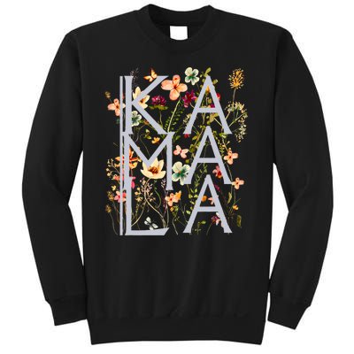 Kamala Harris Vintage Floral Feminine First Female President Sweatshirt