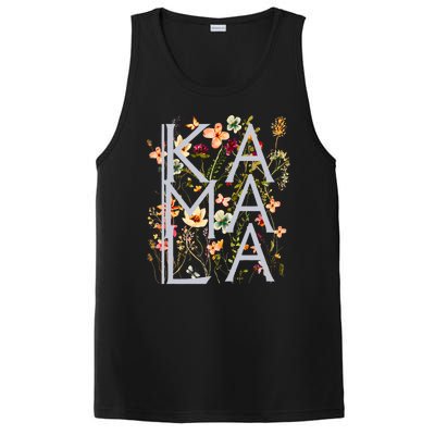 Kamala Harris Vintage Floral Feminine First Female President PosiCharge Competitor Tank