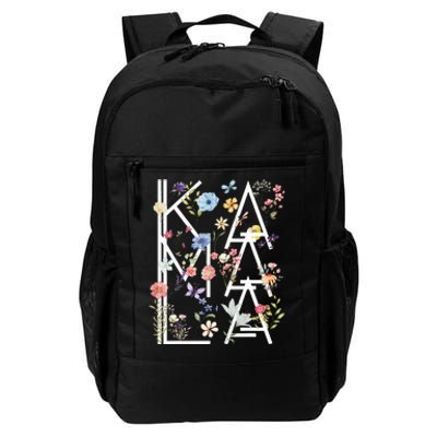 Kamala Harris Vintage Floral Feminine First Female President Daily Commute Backpack