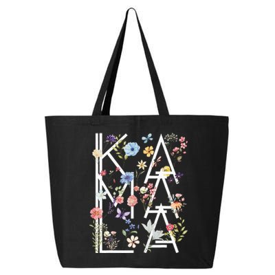 Kamala Harris Vintage Floral Feminine First Female President 25L Jumbo Tote