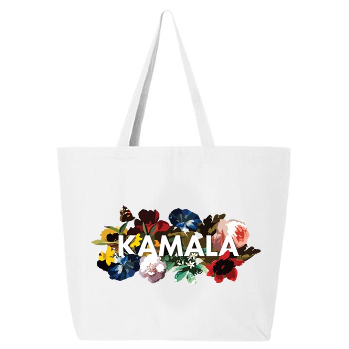 Kamala Harris Vintage Floral Feminine First Female President 25L Jumbo Tote