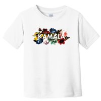 Kamala Harris Vintage Floral Feminine First Female President Toddler T-Shirt