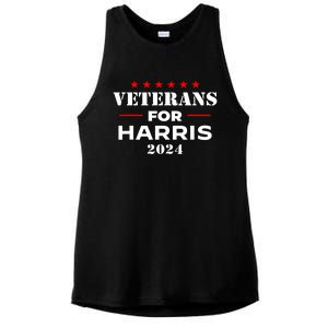 Kamala Harris Veteran Usa Veterans For Harris 2024 Gift Ladies PosiCharge Tri-Blend Wicking Tank