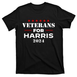 Kamala Harris Veteran Usa Veterans For Harris 2024 Gift T-Shirt